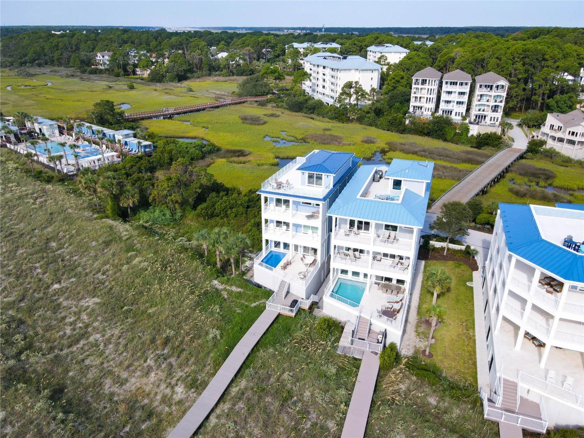 8 Terra Bella Trace- Oceanfront, 6 Primary Rooms, Pool, Roof Top, Free Activities Included 힐튼 헤드 아일랜드 외부 사진